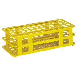Universele standaard voor monsterbuizen 24 gaten, gat 30 mm Ø | rood | 300,0 x 110 x 85 mm